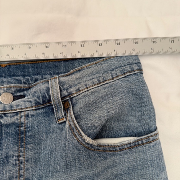 Levi’s 501 Women’s Jeans Size 29x26 Distressed, Big E, Ankle-Length Button Fly - Picture 11 of 14